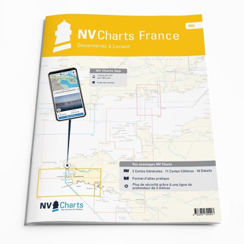 Cartes marines NV Charts De Douarnenez à Lorient