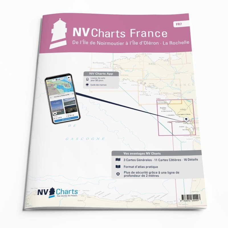 cartes marines NV Charts de l'île de Noirmoutier à Oléron